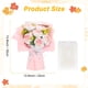 thumbnail image 3 of Ramo de Flores de Ganchillo Uxcell, Mezcla de 6 Rosas y 3 Margaritas Hechas a Mano con Bolsa de Regalo para Decoración del Hogar DIY [Rosa Gradiente], 3 of 6