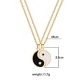 thumbnail image 4 of Collar con colgante de aleación de pareja simple de moda con patrón de Tai Chi y empalme de aceite que rodea películas y televisión, 4 of 5