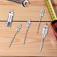 thumbnail image 3 of Grease Needle Nozzle Kit, 5pcs Hardened Steel Grease Injector Needle Gun Grease, 3 of 5