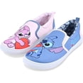 thumbnail image 4 of Disney Women's Lilo and Stitch Shoes, Printed Slip-on Canvas Stitch Sneakers Light Blue – 8, 4 of 5