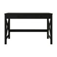 thumbnail image 3 of Home Design Beatrice Writing Desk with Spacious Tabletop and Built-In Drawers, Timeless Clean-Lined Design for Bedroom, Home Office, or Study Nook, Black, 3 of 7