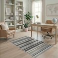 thumbnail image 2 of ODIKA Striped Contemporary With Alternating Wide Bands And Accent Lines for Home Office, Gaming Room, Under Desk, Non-Slip Chair-Friendly, 2 of 7
