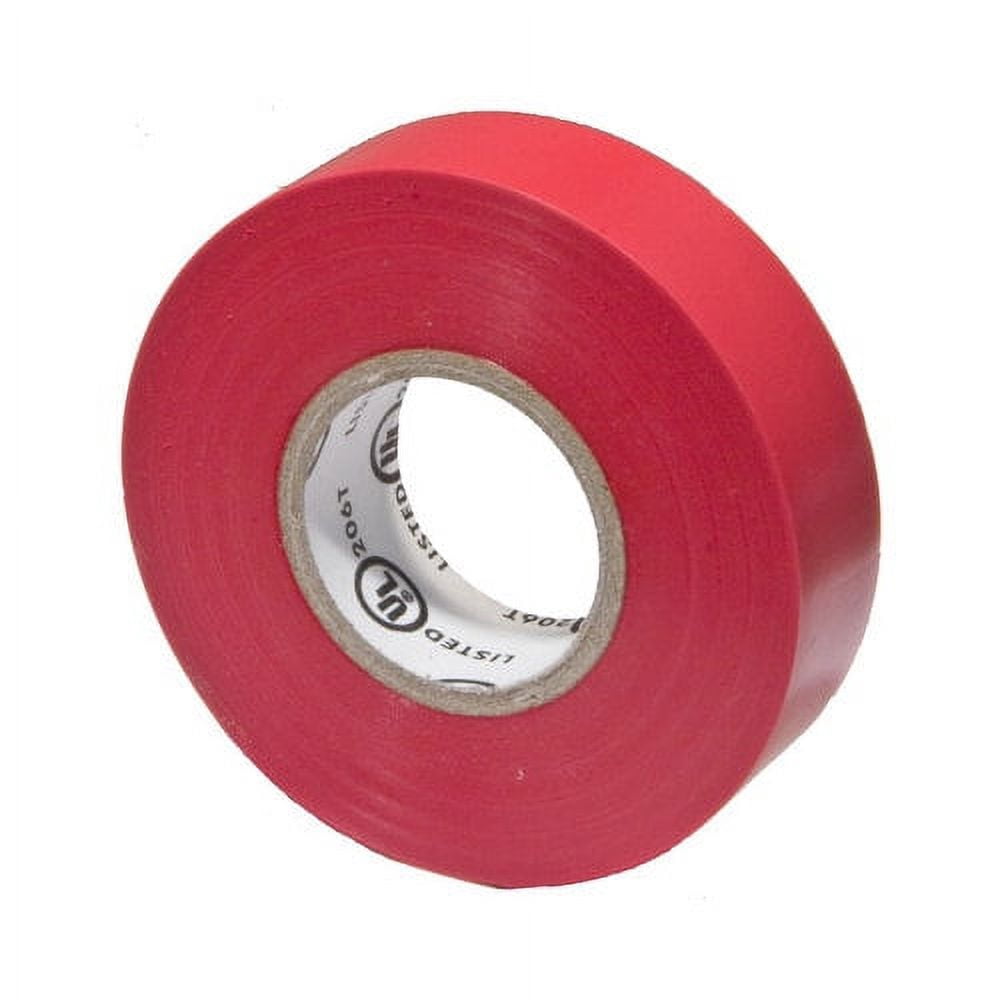 Vinyl Plastic Electrical Tape 7MIL X 3/4" X 60' PVC Black