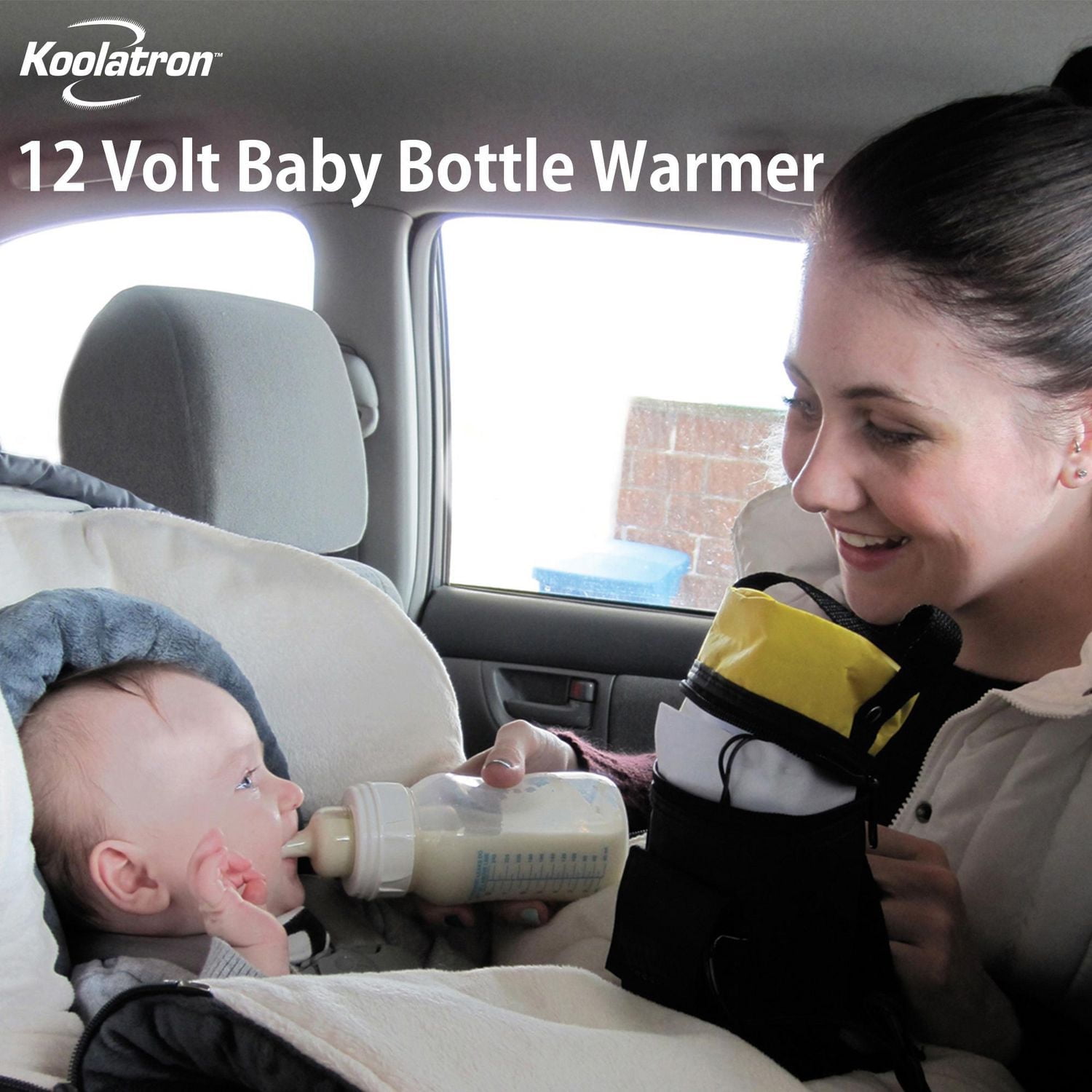 Koolatron 12V Electric Baby Bottle Warmer, Portable Milk Heater for Travel & Home