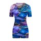 thumbnail image 4 of Camisetas de Mujer Casual Impreso Cuello Redondo de Manga Corta con Pantalones Cortos Elástico de la Cintura, Nylon para Diario Y Todas las Estaciones, 4 of 4