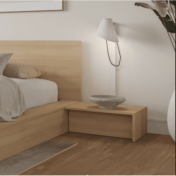 Nexera Kanso Nightstands Set of 2, Natural Blonde Oak