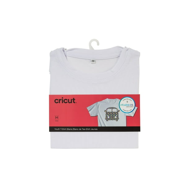 Download Cricut Youth Crew Neck T-Shirt Blank, White - Medium - Walmart.com - Walmart.com
