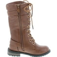 thumbnail image 6 of Forever Mango 27K Little Kids Combat Lace Up Boots, 6 of 7