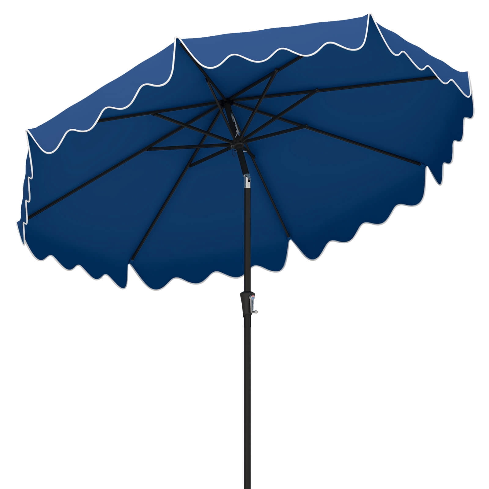 My Texas House 9ft Round Market Patio Umbrella, Blue - Walmart.com