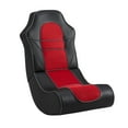 thumbnail image 3 of Linon Ergonomic & Floor Rocker Swivel Gaming Chair, Red, 3 of 9