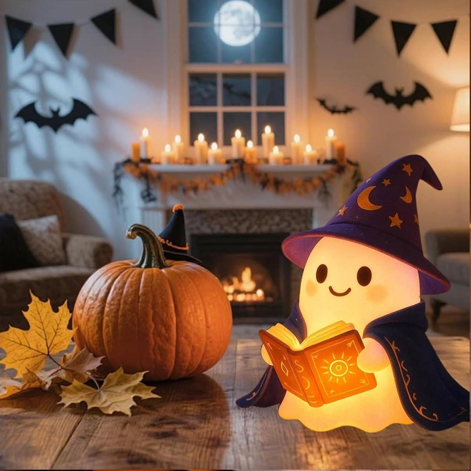 YZEGDCH Halloween Lights Halloween Cute Ghost Night Lights Halloween Kids-Touch LED,Dimmable,Nursery/Bedside/Bedroom Lights - Gift for Boys&Girls&Baby&Toddler