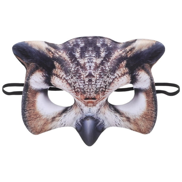 Máscara de búho, máscara de antifaz, máscara de disfraz de Halloween, máscara decorativa para fiesta de disfraces, máscara de animal