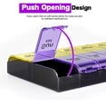 thumbnail image 4 of Weekly Pill Organizer, Quick Fill Large AM PM Pill Box  2 Times a Day,, Moisture-Resistant Pill Cases, Daily Night Oversized Medicine Organizer for Pills/Vitamin/Fish Oil/Supplements, 4 of 8