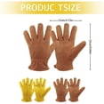 thumbnail image 3 of WHEANG Gloves Full Cowhide Welding Handling High Temperature Plus Cotton C Yellow, 3 of 9