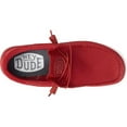 thumbnail image 3 of Hey Dude Wally Funk Mono 40011-610 Men's US 8 Red Slip-On Casual Shoes RHS2526 (Red,8), 3 of 6