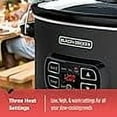 thumbnail image 6 of BLACK+DECKER 7-Quart Slow Cooker, SCD4007, Chalkboard Exterior, Locking Lid, 3 Heat Settings, Removable Stoneware Crock, 6 of 10