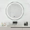 thumbnail image 4 of Costway 30" x 30" LED Bathroom Mirror with Dimmable 3-Color Lights Defog Time/Temp Display, 4 of 10