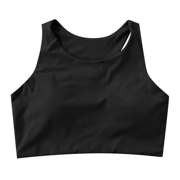 Wxolcjlv Womens Sports Bras Padded Solid Color High Support Shockproof Push Up Fitness Running Full Coverage Vest Underwear Yoga Everyday Bra Size S-XL