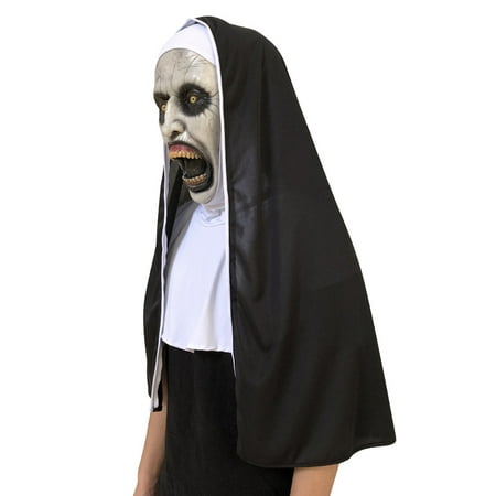 Tuscom Cosplay Scary Horrible Nun Mask Melting Face Latex Costume Halloween Masquerade