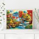 thumbnail image 3 of Cuadros Decorativos 5D DIY Diamond Painting River House Full Round Drill Mosaic Home (NH1413) Wdftyju embutido en tela, 3 of 9
