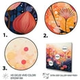 thumbnail image 3 of Designart "Oasis of Coral III" Abstract Landscape Canvas Print, 3 of 5