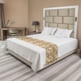 thumbnail image 1 of Autumn Bed Runner, Seasonal Fruits and Leafs Vintage Botanical Print Soft Brown Toned Backdrop, Decorative Accent Bedding Scarf for Hotels Homes and Guestrooms, Queen, Sepia Multicolor, by Ambesonne, 1 of 2