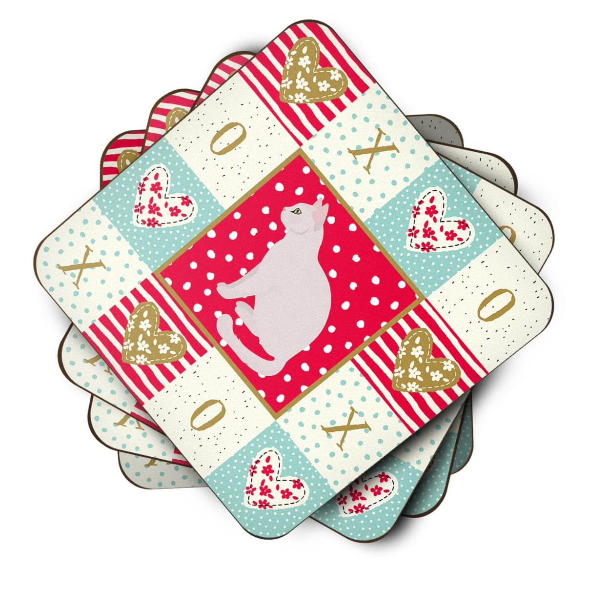 Burmilla #2 Cat Love Foam Coaster Set of 4