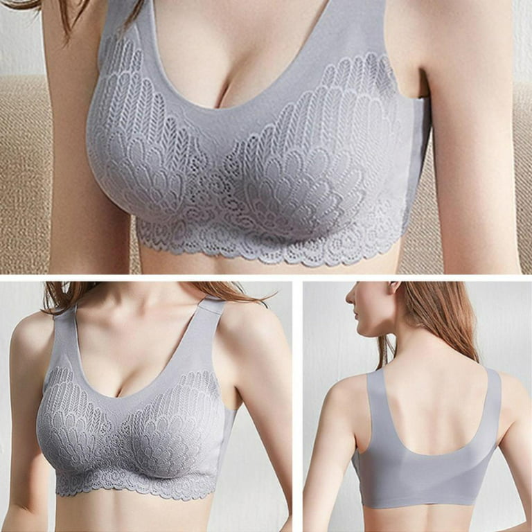 Plus Size Underwear For Women Seamless Push Up Bras Vest Sexy Lace