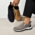thumbnail image 4 of Pandaie Men's Slip on Loafer Walking Shoes Faux Suede Comfortable Lightweight Outdoor Hiking Sneakers Non Slip Casual Fashionable Work Shoe Size 7‑12, 4 of 6