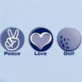 thumbnail image 2 of CafePress - Peace Love Golf Baby Light Bodysuit - Baby Light Bodysuit, Size Newborn - 24 Months, 2 of 4