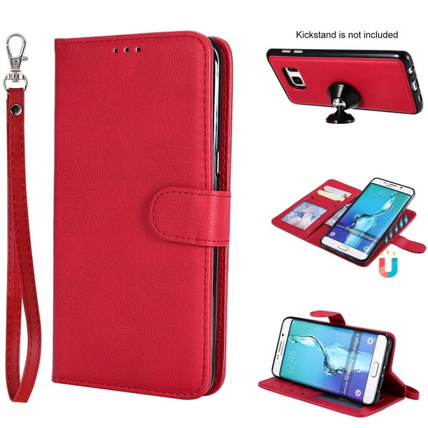 ambulance Nucleair brand Galaxy S6 Edge Plus Case Wallet, S6 Edge Plus Case, Allytech Premium Leather  Flip Case Cover & Card Slots Pocket, Wrist Design Detachable Slim Case for  Samsung Galaxy S6 Edge Plus (Red) -