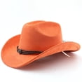 thumbnail image 2 of Functional Western Cowboy Hat for Outdoor Adventures with Curved Brim Lightweight Travel Accessory, 2 of 3