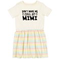 thumbnail image 3 of Inktastic Don't Make Me Call My Mimi Girls Toddler Dress, 3 of 5