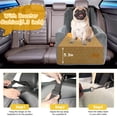 thumbnail image 4 of Asiento de coche para perro melafa365, asiento elevador de espuma viscoelástica de 16 kg, gris, 4 of 7