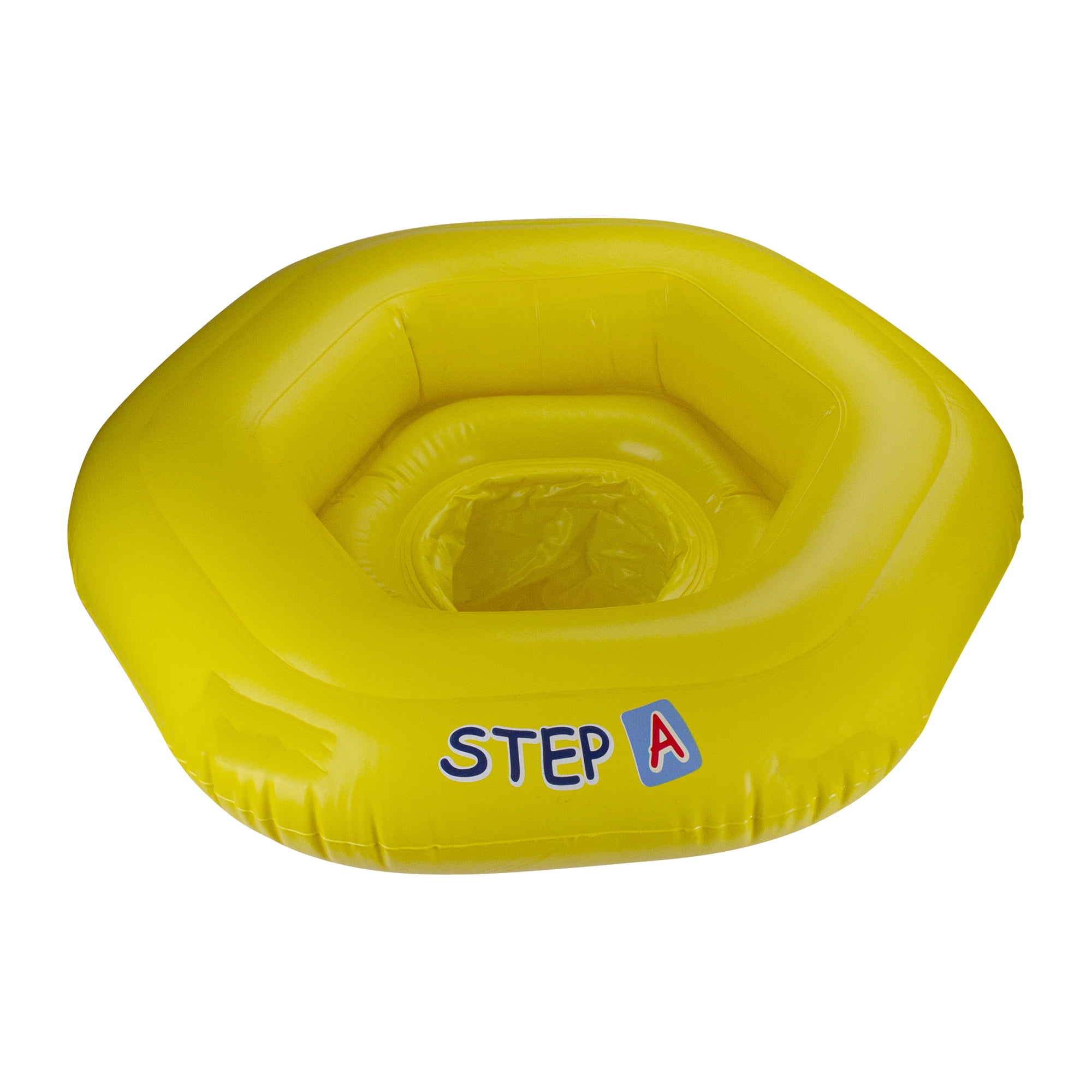 Pool Central 26" Hexagon Inflatable 1-Person Swimming Pool Baby Seat Float - Yellow