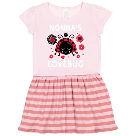 

Inktastic Valentine s Day Nonna s Lovebug Gift Toddler Girl Dress