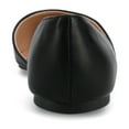 thumbnail image 4 of Journee Womens Cortni Slip On Pointed Toe D'Orsay Flats, Widths Available, 4 of 10