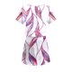 thumbnail image 4 of Mini Vestido de Verano Color Sólido Cuello en V Manga Corta Vestido de Becerro Medio, Vestido Corto de Verano, 4 of 5