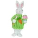 thumbnail image 4 of Figura de conejo de resina en miniatura, estatua de conejito de Pascua, ideal para estantería o escritorio. Verde, 4 of 9