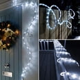 thumbnail image 4 of Morttic 40ft Solar String Lights 100 LED Christmas Waterproof Tube Fairy Lights with 8 Lighting Modes for Wedding Party Garden Decoration, White, 4 of 8