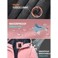 thumbnail image 6 of Pdbokew Women's Winter Coats Waterproof Snow Ski Jacket Warm Fleece Light Pink XL, 6 of 8