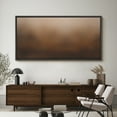 thumbnail image 4 of Large Framed Canvas Print Minimalist Abstract Wall Art with Warm Brown OmbreWall Art Decorative Ready to Hang Painting for Living room Bedroom 60x30 inches Black Frame, 4 of 9