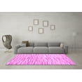 thumbnail image 3 of Ahgly Company Indoor Round Abstract Pink Contemporary Area Rugs, 4' Round, 3 of 4