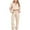 01 Beige, variant on Qeaghou Two Piece Loungewear Sets for Women Fashion Matching Sets Sweatshirt Jogger Pants Sweat Set Tracksuit with Pockets Clearance