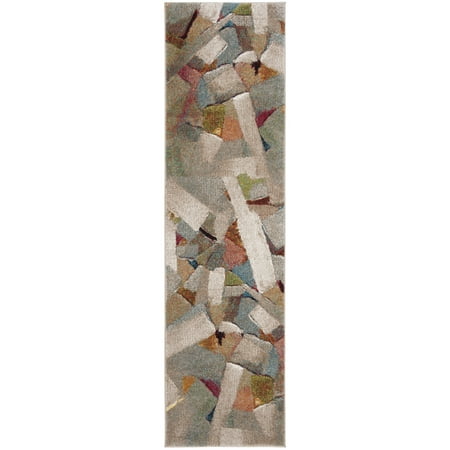SAFAVIEH Porcello Collection PRL6937B Grey / Multi Rug 2ft 3in x 6ft