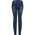 thumbnail image 2 of 2Luver, Women's, Stretchy 5 Pocket Medium Denim Skinny Jeans, Dark Denim, 9, 2 of 2