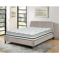 12 in. California King Size Pocket Coil Hybrid Mattress, Comfortable Breathable Quilted Cover Mattress in a Box