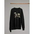 thumbnail image 3 of Les Champignons Sweatshirt Women -Naomi McCavitt Designs, Female Medium, 3 of 4