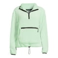 thumbnail image 5 of No Boundaries Juniors' Plush Mock Neck Half-Zip Pullover, 5 of 5