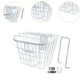 thumbnail image 6 of DimyFew Bike Front Basket Carrying Pannier Basket for Mountain Bike Road Bike Riding White, 6 of 9